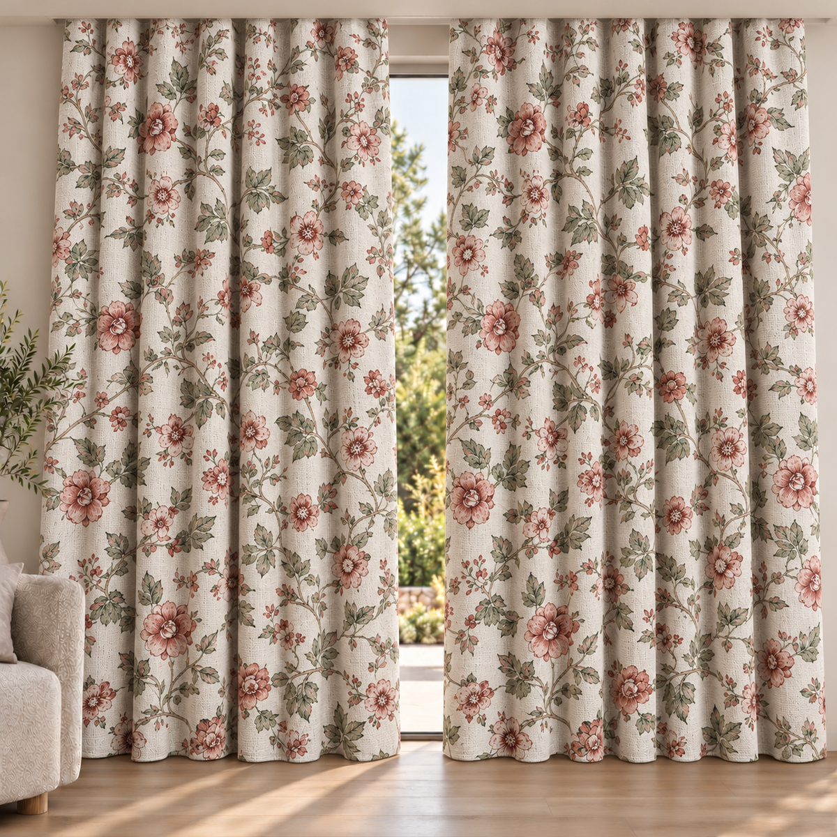 Bagbaan curtain fabric