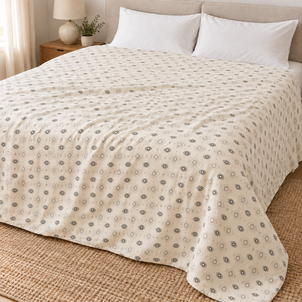 Grey Ikat