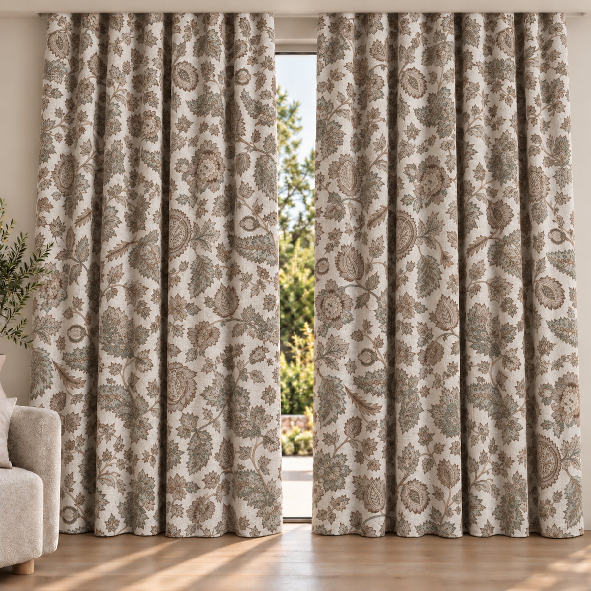 Phulwari curtain fabric