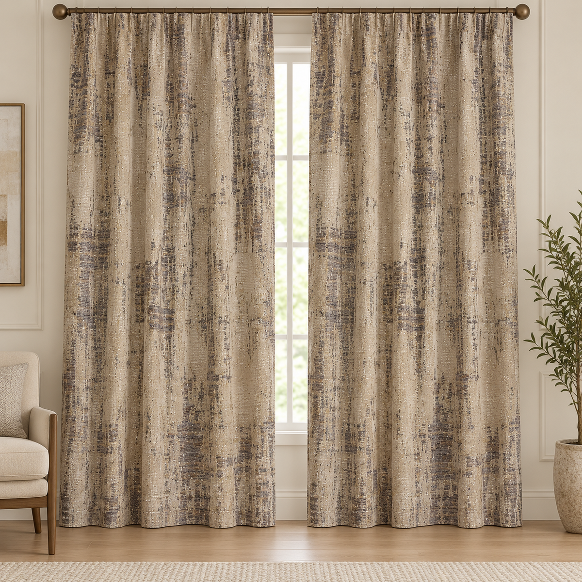 Saanjh curtain fabric