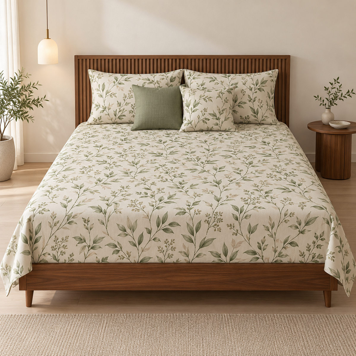 Harley (5 Pc Set - 2 cushion , 2 pillow , 1 bedsheet)