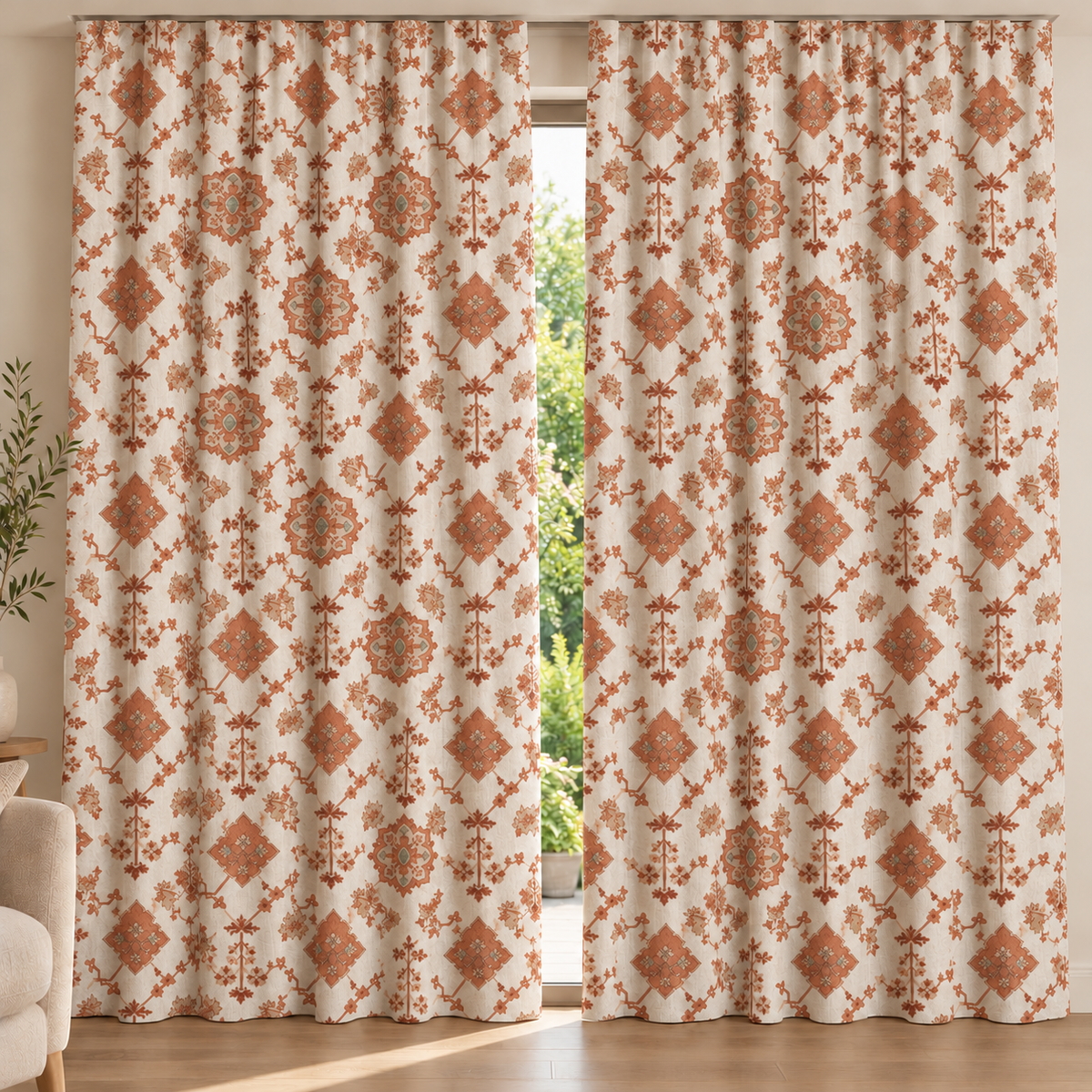 Tanchoi curtain fabric