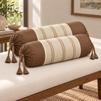 Bolster set of 2 in khadi brown