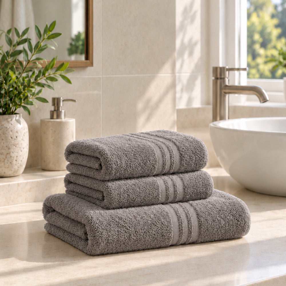 Chakrata (3 Pc Towel Set) (2 hand towel and one full towel )